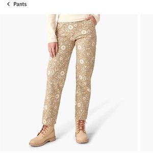 Dickies Women’s Ellis Floral Duck Canvas Pants size 32 x 32